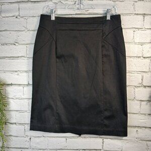 WORTHINGTON BLACK PENCIL SKIRT, SIZE 10, ABOVE THE KNEE LENGTH,WOMENS